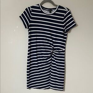 Banana Republic Navy and Cream Striped Top